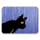 ikon Cat in the rain