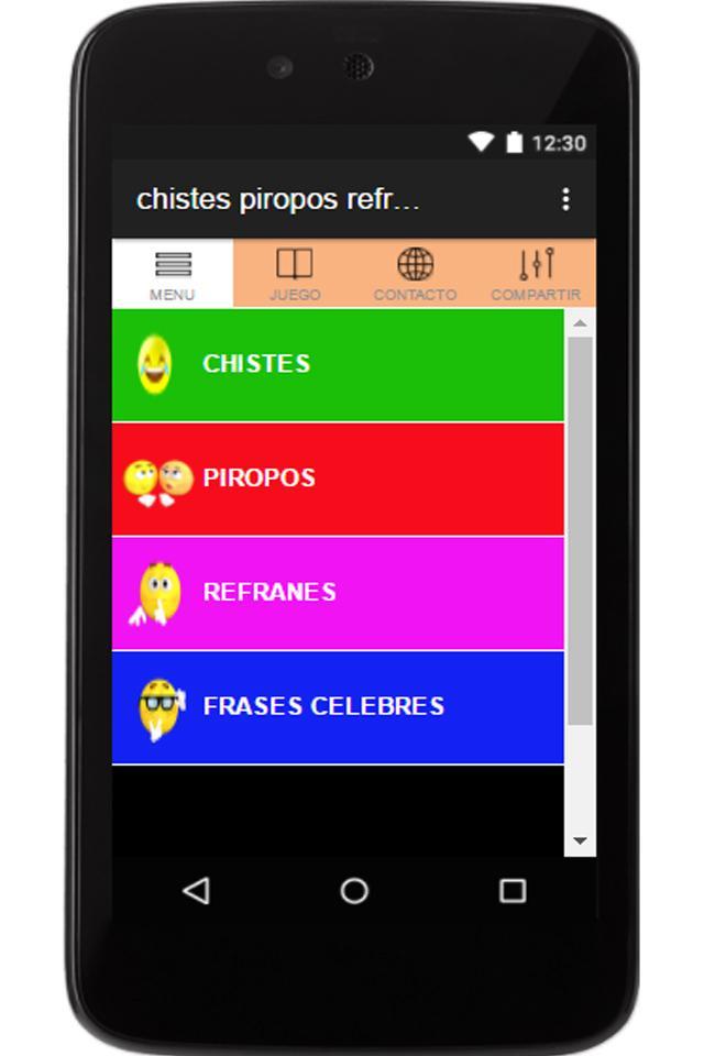 The description of chistes piropos refranes frase App.