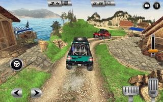 6x6 Offroad Pickup Truck Driving: Dirt Track Drive ảnh chụp màn hình 2