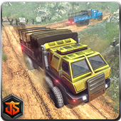 Off-Road Trucker Muddy Driving Zeichen