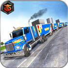 Big Truck Simulator 2018: USA Road Train Trailer biểu tượng