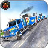 Big Truck Simulator 2018: USA Road Train Trailer biểu tượng