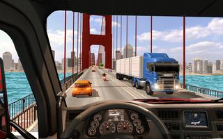बिग ट्रक सिम्युलेटर 2018: यूएसए ट्रक ड्राइवरों पोस्टर