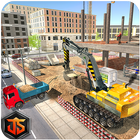 Construction Sim City Free: Excavator Builder 아이콘