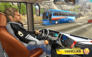 Highway Traffic Bus Racer: Bus fahren Plakat