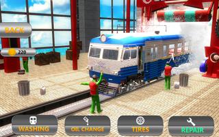 Train Mechanic Simulator 2018: Workshop Garage 3D تصوير الشاشة 3