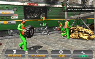 Train Mechanic Simulator 2018: Workshop Garage 3D الملصق