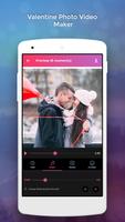 Valentine Photo Video Maker स्क्रीनशॉट 1