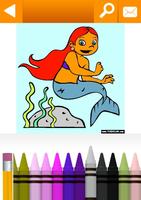 Fables, Mermaid, Rainbow Coloring by TheColor.com स्क्रीनशॉट 2