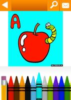 School, Educational Coloring Pages by TheColor.com پوسٹر