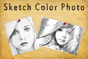 Sketch Color Photo Affiche