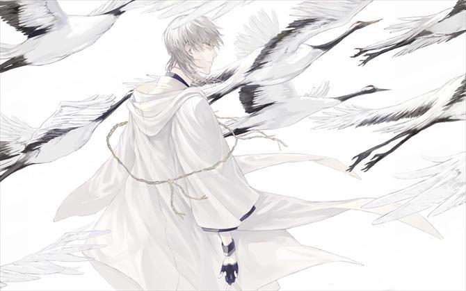 Fan Fiction Wallpapers 刀剣乱舞 鶴丸国永 Fur Android Apk Herunterladen