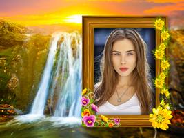 Waterfall Photo Frame Editor الملصق