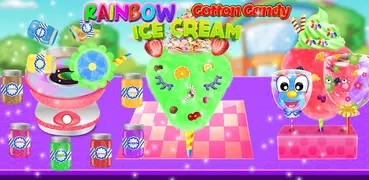 Rainbow Cotton Candy Ice Cream Fair Food Party