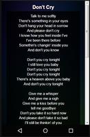 Guns N' Roses Lyrics syot layar 3