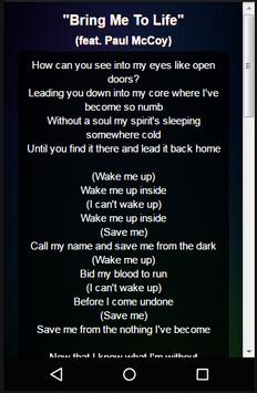evanescence lyrics apk download free entertainment app for android