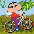Shin-Chan Jungle Bike Racing иконка