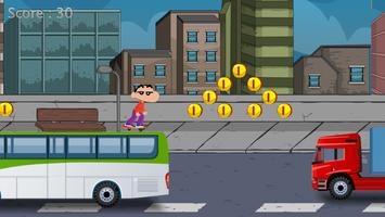 پوستر Shin-Chan Traffic Surfer