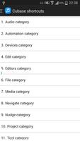 1 Schermata Shortcuts of Cubase for PRO