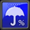 降水確率ステータスバー - シンプルな天気予報