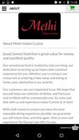 Methi Indian Cusine Takeaway screenshot 3