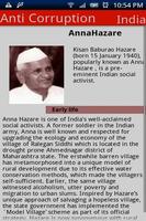Anna Hazare(AntiCorruptionInd) Affiche