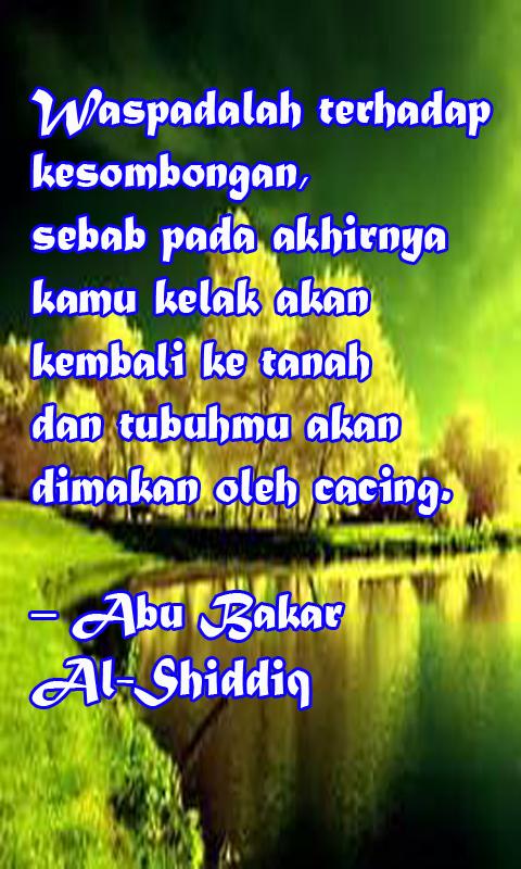 Kata Bijak Abu Bakar As Siddiq | Cikimm.com
