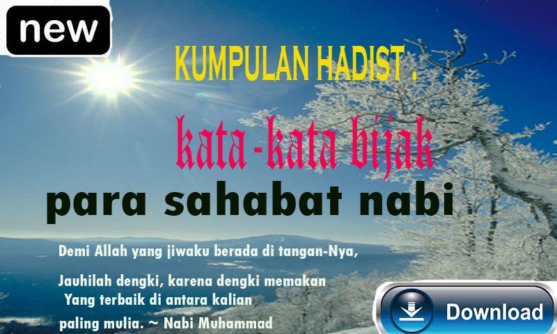 Download Gratis Gambar Kumpulan Hadits Dan Kata Mutiara Sahabat Nabi For Android Terkeren by Kata Cinta