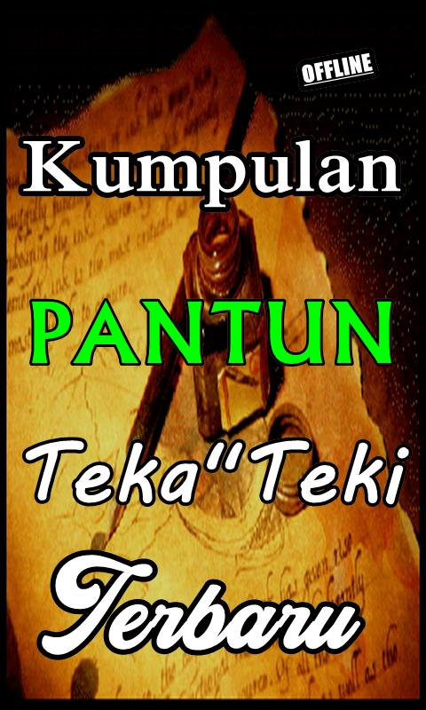 kumpulan pantun teka teki terbaru terkomplit cho android tai ve apk