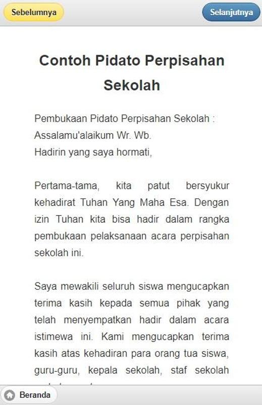 Pidato Singkat Orang Tua  TulisanViral.Info