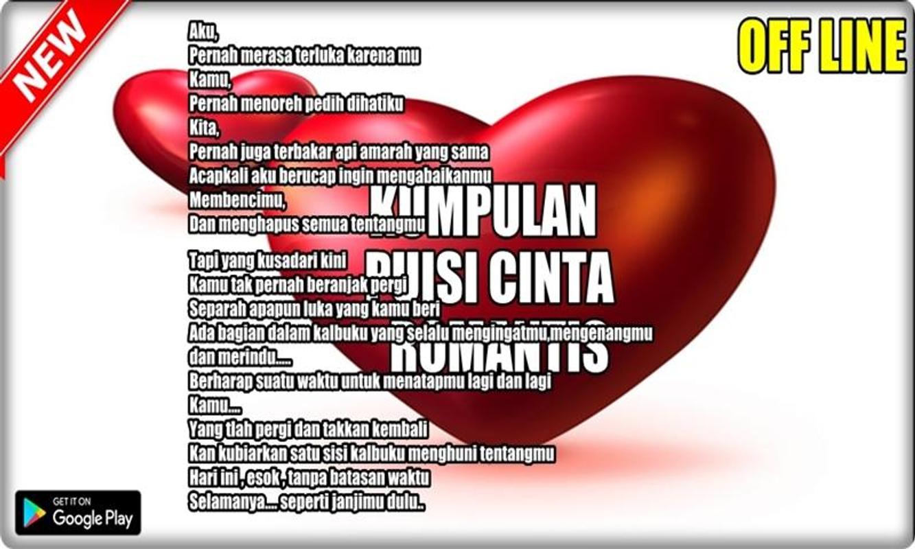 Kumpulan Puisi Cinta Romantis Menyentuh Hati New For Android APK