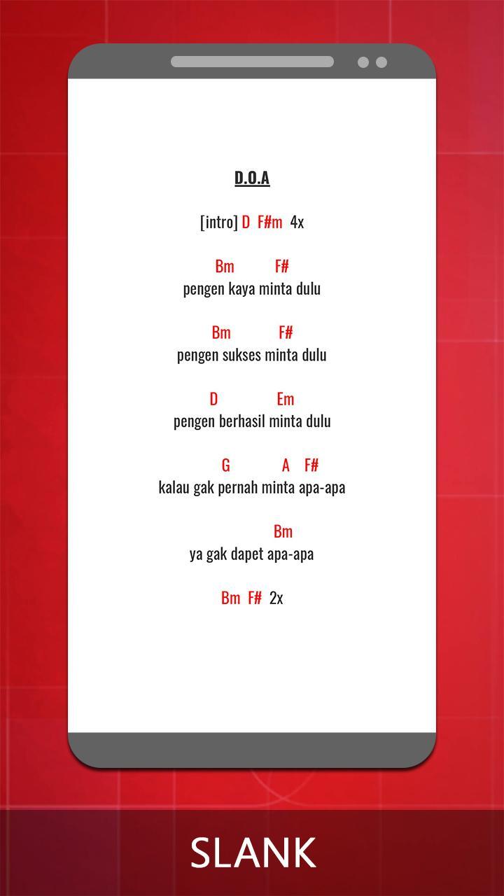 Chord Slank Anyer - Kata Kata Lagu Slank - Slank anyer 10 maret chord