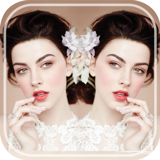 ミラー写真 - 写真コラージュ