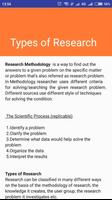 Research methodology capture d'écran 1