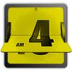 3D Animated Flip Clock YELLOW APK