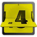 3D Animated Flip Clock YELLOW APK