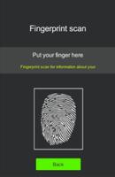 Fingerprint scan Affiche