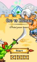 Orc vs human poster