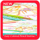 Easy Colored Pencil Instruction icône