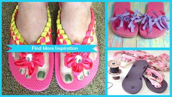 Simple DIY Ribbon Flip Flops penulis hantaran