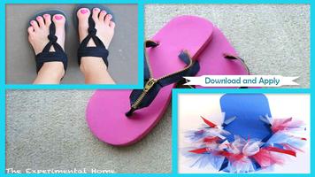 Simple DIY Ribbon Flip Flops اسکرین شاٹ 1