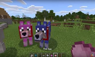 Colorful Mutant Wolves addon for MCPE poster