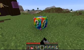 Rainbow lucky block addon for MCPE Affiche