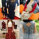 simple kurti collar neck cutting ideas APK