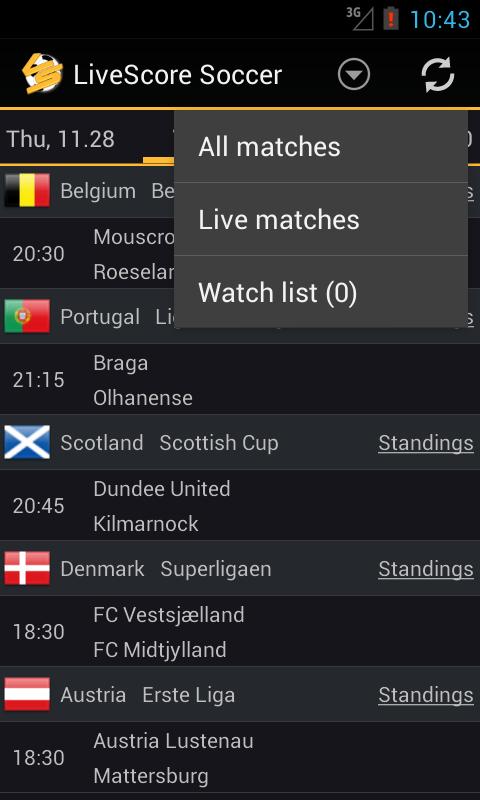 Live Score Football App