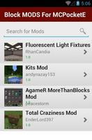 Block MODS For MCPocketE captura de pantalla 1