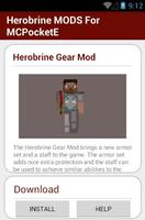 Herobrine MODS For MCPocketE capture d'écran 2