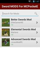 Sword MODS For MCPocketE capture d'écran 1