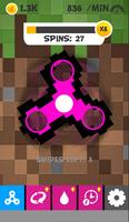 Fidget Spinner of minecraft โปสเตอร์