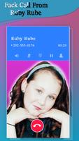 Fake Call Ruby Rube For Free 2018 screenshot 1